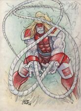 Marvel Comics Omega Red Full Color Original Artwork 9 x 12  picture