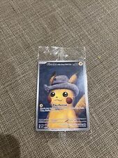 Pokemon x Van Gogh Museum: Pikachu with Grey Felt Hat 085 Promo Card SEALED picture