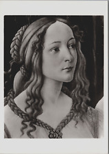 RPPC Venus by Botticelli Black White Photo National Gallery London Postcard picture