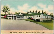 Vintage Postcard Bill Green's Pittsurgh PA Carrick Route 51 South Liberty Tubes picture