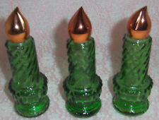 Avon Christmas Cologne Bottles Candle Shaped Lot Of 3 Vintage (Empty) picture