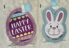 2-PCS  Easter Hang Decors Happy Easter Bunny NEW picture