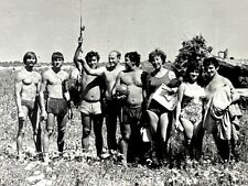 1974 Young Guys Beach Shirtless Men Beefcake Gay Int VINTAGE B&W PHOTO picture