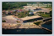 Warwick RI-Rhode Island, World's Largest Shore Dinner Hall, Vintage Postcard picture