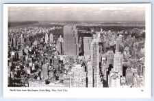 RPPC New York City NY North View From the Empire State Building Postcard Mainzer picture