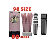 Blazy susan pink pre rolled cone 98MM size(50PK)+cone filler grinder 3in1 picture