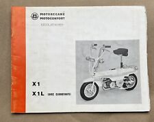 Motobecane Motoconfort Type X1 & X1 L Spare Part Catalog French Texts picture