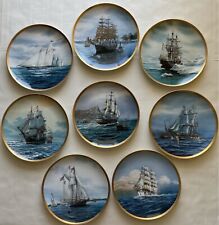 America’s Greatest Sailing Ships Plates Complete Set (8) Tom Freeman - Hamilton picture