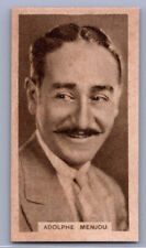 1932 Abdulla Cinema Stars Adolphe Menjou #21 Rare picture