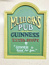 Mulligan's Pub Distressed Sign 12x16