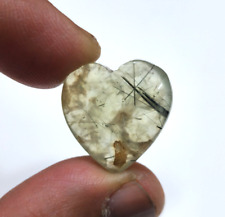 Fabulous Prehnite Heart Shape Cabochon 33 Crt Loose Gemstone For Jewelry picture