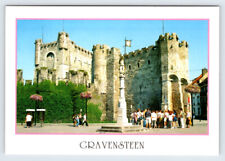 Gravensteen Castle Ghent East Flanders Belgium Vintage 4x6 Postcard BRL30 picture