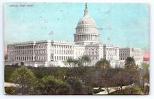 Postcard United States Capitol Building c. 1919 West Front View picture