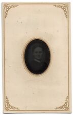 Tintype Photograph Older Woman with a Faint Identification on Reverse Effie ? picture
