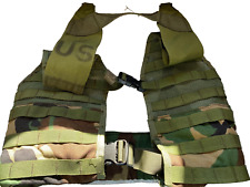 Military Woodland BDU Molle II Fighting Load Carrier Vest  Old School picture