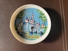 Vintage New Disney Mini Plate Castle Porcelain Japan Ornament 4