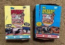 1991 Topps Desert Storm Victory Series Box with 36 Sealed Packs + bonus 31 pks picture