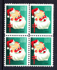US  STAMPS 1951 CHRISTMAS SEALS BLOCK OF 4 scott # WX155  MNH OG  H1650K picture