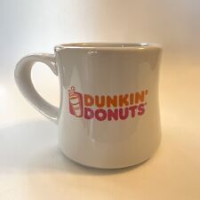 Vintage DUNKIN DONUTS Coffee Mug 2013 DINER STYLE Pink and Orange Graphic 12 oz picture
