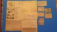 VINTAGE US ARMY KOREAN WAR ERA DOCUMENTS CARDS LIBERTY PASS DD 214 CARD DD 62 picture