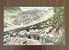 Early Mountaineering Cars Nisqually Glacier Antique Mt. Tacoma Postcard 1914 picture