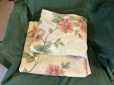 SPRINGS KING FLAT & FITTED SHEET Vintage  PINK 80’s Retro Floral picture
