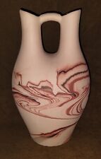 Vintage Nemadji Pottery Hand-Painted Swirl Pattern Traditional Wedding Vase 10” picture