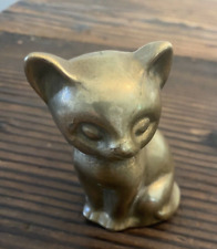 Brass Pair of Kittens 3 inches tall picture