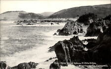 Point Lobos rock formations Monterey California ~ 1930s vintage postcard picture