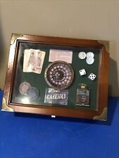 Arister Gifts Inc Shadow Box Casino Theme Roulette Black Jack- poker Storage Box picture