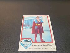 1978 Topps Superman The Movie Superman The Amazing Man of Steel #51 picture