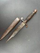 Superb 19th Century Toledo Spain Dagger - Steel - Traces of Gilding picture