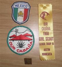 OUR CABANA MEXICO Girl Scouts Scout PATCH RIBBON + PIN Austin Minnesota picture