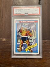 1990 IMPEL MARVEL UNIVERSE #6 THE THING SUPER HEROES FANTASTIC FOUR PSA 9 MINT picture