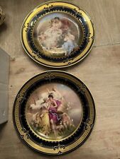 Royal Vienna Portrait of Henriette de France Hand Painted Porcelain Wall Plates picture