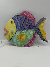 Set Of ACRYIC Resin Decorative Tropical Fish Wall Decor Approx 7-8” picture