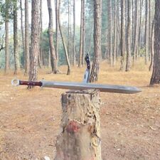 Custom Handmade Carbon Steel Blade Survival Viking Sword | Hunting Sword Camping picture
