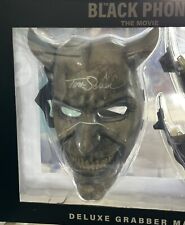Trick or Treat Studios Black Phone Deluxe Grabber Mask Signed Tom Savini picture