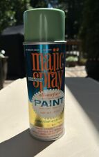 Vintage Majic Spray Paint Can 1960s Mist Green Wally Cap Collectible RARE 60s picture