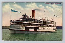 Detroit MI-Michigan, Scenic, The Steamer, Britannia, Vintage Postcard picture