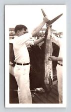 Admiring The Catch of The Day - Billfish - Vintage Photograph Picture picture