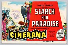 Postcard Search for Paradise Lowell Thomas Cinerama Movie Poster Orpheum Theatre picture