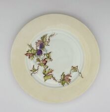 Haviland & Co. Limoges France Hand-Painted Blackberries Beige Porcelain Plate picture