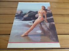 OLD VINTAGE MEXICAN CALENDAR PRINT PIN UP C1950 LARGE 15X11