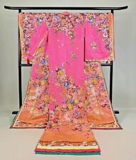 Japanese Kimono Uchikake Wedding Pure Silk japan 1618 picture