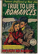 TRUE TO LIFE ROMANCES # 17 STAR PUBLICATIONS 1953 SCARCE L B COLE COVER picture