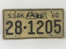 Vintage  1960 Souh Dakota license plate Faulk County ￼ picture