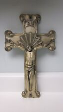 Vintage Bridgeport Heavy Bronze Crucifix picture