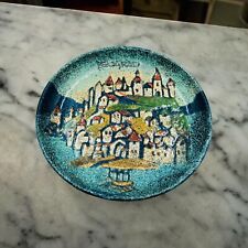 DEKOR ZAGREB Beograd Serbia Enamel On Copper Wall Plate - Vintage Hand Painted picture