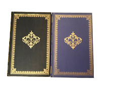 Hardback Notebooks vintage Capwells (one black & one blue with gold decoration) picture